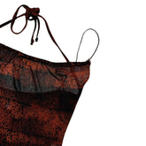 Tropical paradise mesh minidress