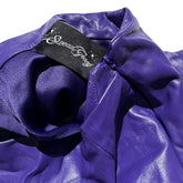 Faux leather ruched skirt