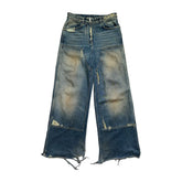 Wide leg oversized carpenter denim