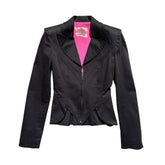 1980s Body contour zip jacket