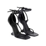 cantilever T-Strap Sandals