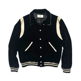 Velvet teddy bomber jacket