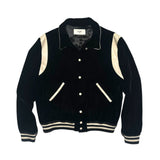 Velvet teddy bomber jacket