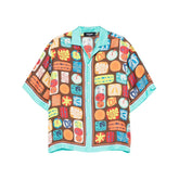 Silk graphic shirt