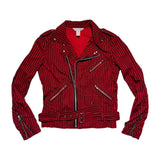 Lightweight striped Moto jacket