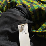 Wool plaid double breasted coat