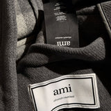 Heavy wool zip front jacket