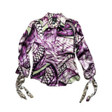 Snake print Graphic silk shirt