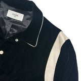 Velvet teddy bomber jacket