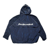 Oversized Alternate perspectives glossy windbreaker