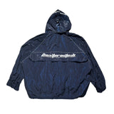 Oversized Alternate perspectives glossy windbreaker