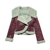 FW22 Elope leather shearling jacket