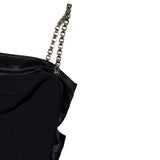 Archive Satin tie chan link dress