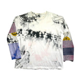 Tie dye patchwork smiley long sleeve