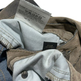 Archive gradient velvet sueded denim