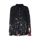 Paint splattered plaid flannel