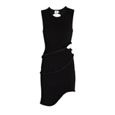 Crystal rope stretch dress