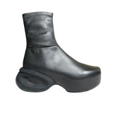 Lambskin leather show boot