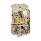 Graphic hugging vest