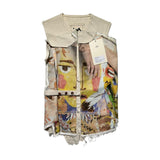 Graphic hugging vest