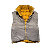 Reversible keel quilted puffer vest