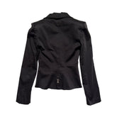 1980s Body contour zip jacket
