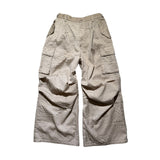 Textured wide leg cargo