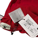 Rose appliqué ruched mini dress