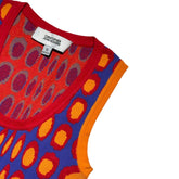 Wiggle dot jacquard stretch dress