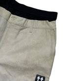 Distressed Zippered wide leg flare baggy cargo