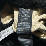 Fringe knitted graphic sweater