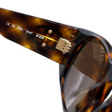 Tortoise quilted logo sunglasses