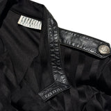Capacity striped Napoleon cropped blazer