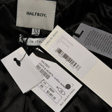 Leather cropped bomber Jacket