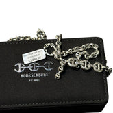 24” 5mm Sterling Silver Open Link Necklace with Diamonds