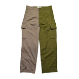 Two tone leg cargo trouser