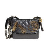 Gabrielle embellished quilted chainlink hobo