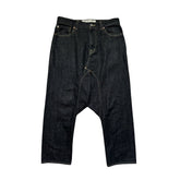 Drop crotch denim pant