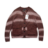 Tyre track washed cardigan