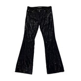Jimmy stretch velvet flare trouser