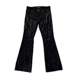 Jimmy stretch velvet flare trouser