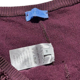 Wet look knit stretch trousers