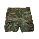 Distressed Boro camouflage shorts