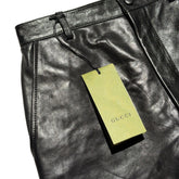 Leather glossy pant
