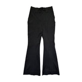 Flared pinstripe stretch pant