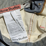 Trompe l'Oeil keychain charm 1981 printed baggy Jeans