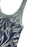 Archive Graphic tropical print mesh dress