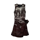 2017 runway Eel skin dress