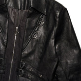 Harness Leather trench coat