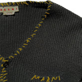 Chunky knit accent stitch cardigan